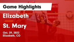 Elizabeth  vs St. Mary Game Highlights - Oct. 29, 2022