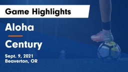 Aloha  vs Century  Game Highlights - Sept. 9, 2021