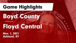 Boyd County  vs Floyd Central  Game Highlights - Nov. 1, 2021