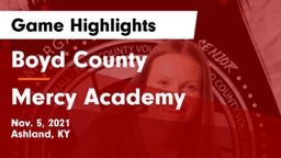 Boyd County  vs Mercy Academy Game Highlights - Nov. 5, 2021