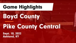 Boyd County  vs Pike County Central Game Highlights - Sept. 10, 2022