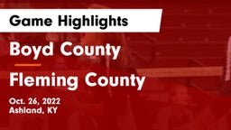 Boyd County  vs Fleming County  Game Highlights - Oct. 26, 2022