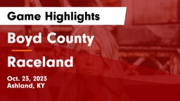 Boyd County  vs Raceland  Game Highlights - Oct. 23, 2023