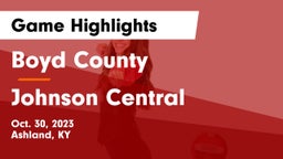 Boyd County  vs Johnson Central  Game Highlights - Oct. 30, 2023