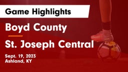 Boyd County  vs St. Joseph Central  Game Highlights - Sept. 19, 2023