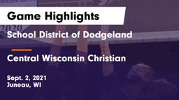 School District of Dodgeland vs Central Wisconsin Christian  Game Highlights - Sept. 2, 2021