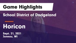 School District of Dodgeland vs Horicon  Game Highlights - Sept. 21, 2021