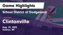 School District of Dodgeland vs Clintonville Game Highlights - Aug. 25, 2023