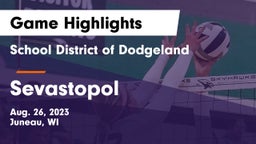 School District of Dodgeland vs Sevastopol  Game Highlights - Aug. 26, 2023