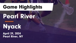 Pearl River  vs Nyack  Game Highlights - April 29, 2024