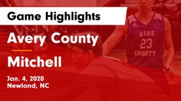Avery County  vs Mitchell  Game Highlights - Jan. 4, 2020