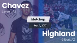 Matchup: Chavez  vs. Highland  2017