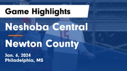 Neshoba Central  vs Newton County Game Highlights - Jan. 6, 2024