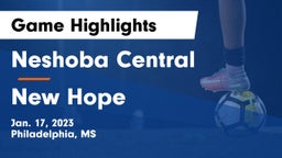 Neshoba Central  vs New Hope  Game Highlights - Jan. 17, 2023