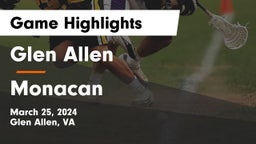 Glen Allen  vs Monacan  Game Highlights - March 25, 2024