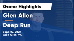 Glen Allen  vs Deep Run  Game Highlights - Sept. 29, 2022