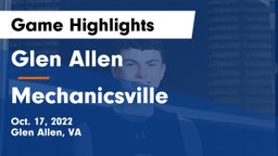 Glen Allen  vs Mechanicsville  Game Highlights - Oct. 17, 2022