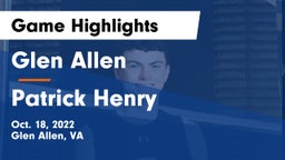 Glen Allen  vs Patrick Henry  Game Highlights - Oct. 18, 2022