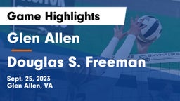 Glen Allen  vs Douglas S. Freeman  Game Highlights - Sept. 25, 2023