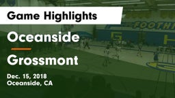 Oceanside  vs Grossmont Game Highlights - Dec. 15, 2018