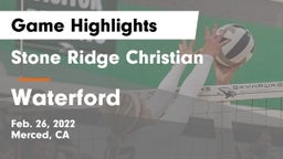 Stone Ridge Christian  vs Waterford  Game Highlights - Feb. 26, 2022