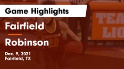 Fairfield  vs Robinson  Game Highlights - Dec. 9, 2021