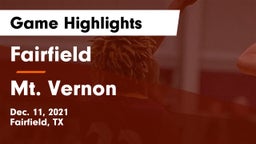 Fairfield  vs Mt. Vernon  Game Highlights - Dec. 11, 2021