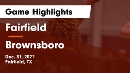 Fairfield  vs Brownsboro  Game Highlights - Dec. 31, 2021