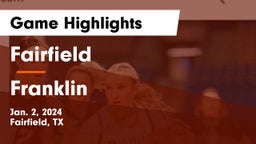 Fairfield  vs Franklin  Game Highlights - Jan. 2, 2024