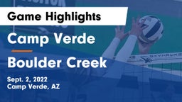 Camp Verde  vs Boulder Creek  Game Highlights - Sept. 2, 2022