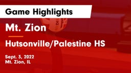 Mt. Zion  vs Hutsonville/Palestine HS Game Highlights - Sept. 3, 2022