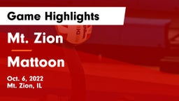 Mt. Zion  vs Mattoon  Game Highlights - Oct. 6, 2022