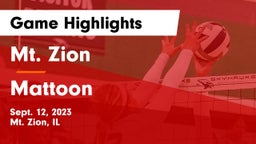 Mt. Zion  vs Mattoon  Game Highlights - Sept. 12, 2023