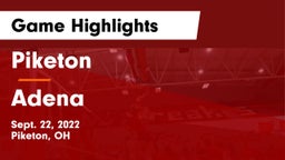 Piketon  vs Adena  Game Highlights - Sept. 22, 2022