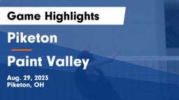 Piketon  vs Paint Valley  Game Highlights - Aug. 29, 2023