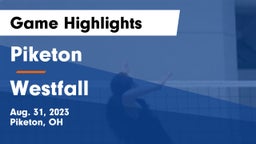 Piketon  vs Westfall  Game Highlights - Aug. 31, 2023