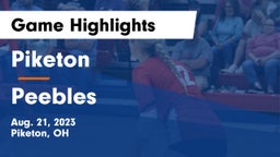 Piketon  vs Peebles  Game Highlights - Aug. 21, 2023