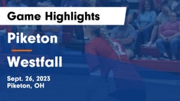 Piketon  vs Westfall  Game Highlights - Sept. 26, 2023
