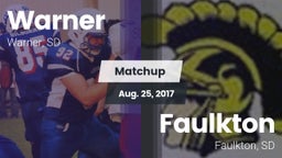 Matchup: Warner  vs. Faulkton  2017