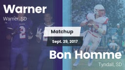 Matchup: Warner  vs. Bon Homme  2017
