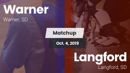 Matchup: Warner  vs. Langford  2019