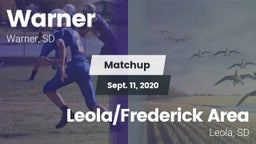 Matchup: Warner  vs. Leola/Frederick Area 2020