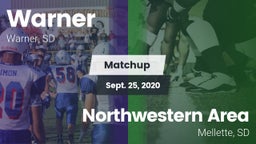 Matchup: Warner  vs. Northwestern Area  2020