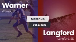 Matchup: Warner  vs. Langford  2020