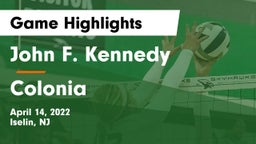 John F. Kennedy  vs Colonia Game Highlights - April 14, 2022