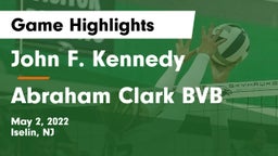 John F. Kennedy  vs Abraham Clark  BVB Game Highlights - May 2, 2022