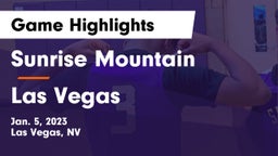 Sunrise Mountain  vs Las Vegas  Game Highlights - Jan. 5, 2023