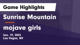 Sunrise Mountain  vs mojave  girls Game Highlights - Jan. 19, 2023