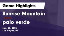 Sunrise Mountain  vs palo verde  Game Highlights - Jan. 23, 2023