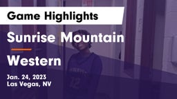 Sunrise Mountain  vs Western  Game Highlights - Jan. 24, 2023
